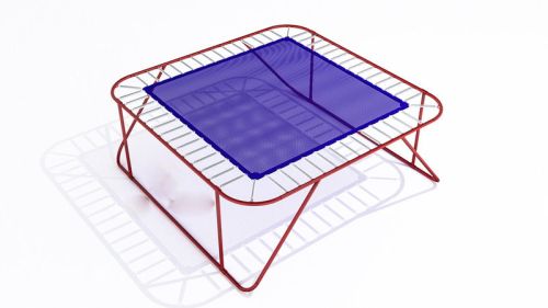 Батутная арена 3х3 м рама батута с опорами, сеткой и пружинами