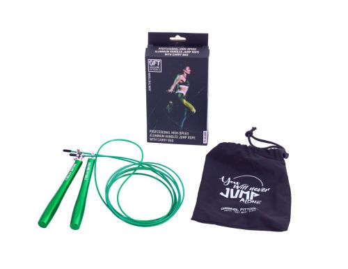 Скакалка тренировочная профессиональная с алюминиевыми рукоятками Original FitTools FT-JR-2020#3 Скакалка тренировочная профессиональная с алюминиевыми рукоятками Original FitTools FT-JR-2020#3