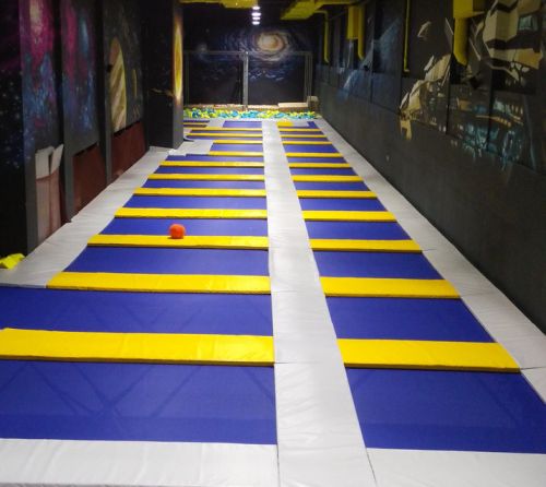 Батутная арена 3х3 м рама батута с опорами, сеткой и пружинами#3