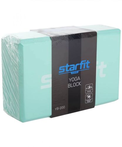 Блок для йоги STARFIT Core YB-200 EVA 22,5х15 см (мятный)#3 Блок для йоги STARFIT Core YB-200 EVA 22,5х15 см (мятный)#3