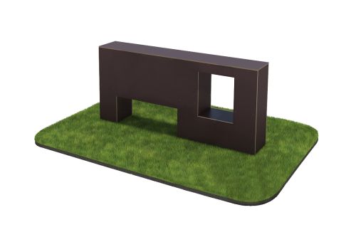 Элемент полосы препятствий Стенка с двумя проломами