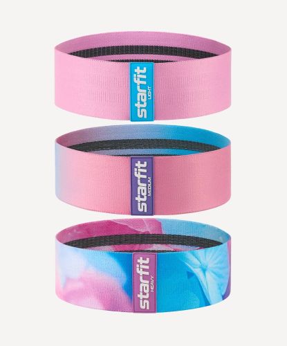 Мини-эспандеры STARFIT ES-204 лаванда с принтом (3 шт.)#6