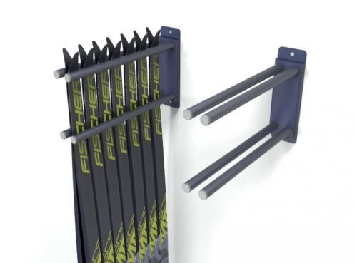 Вешалка для беговых лыж «Стандарт» пристенная на 7 пар Вешалка для беговых лыж «Стандарт» пристенная на 7 пар