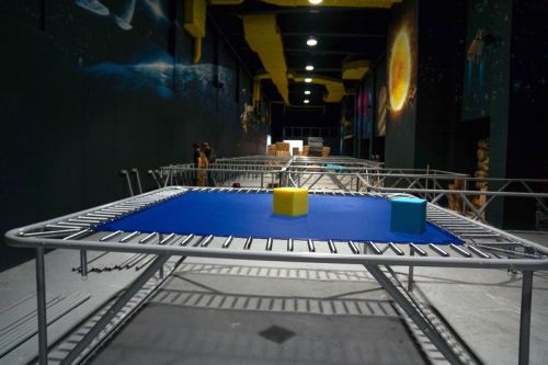 Батутная арена 3х3 м рама батута с опорами, сеткой и пружинами#2