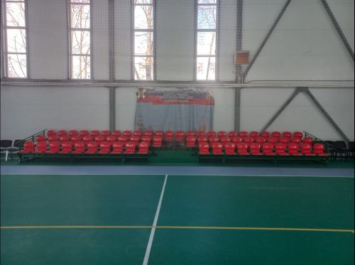 Трибуна сборно-разборная 3-х рядная на 66 мест СТ-112#6 Трибуна сборно-разборная 3-х рядная на 66 мест СТ-112#6