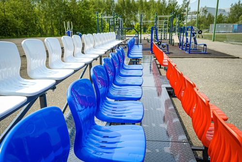 Трибуна сборно-разборная 3-х рядная на 50 мест СТ-220#9 Трибуна сборно-разборная 3-х рядная на 50 мест СТ-220#9