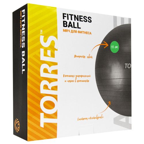 Мяч гимнастический TORRES 55 см (зеленый)#3