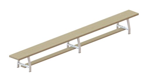 Скамейка гимнастическая "Стандарт" 3000х240х300мм (фанера 30 мм, мет. ножки) СТД-36