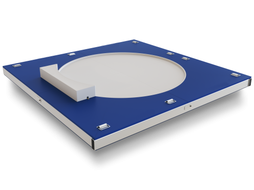 Платформа переносная для толкания ядра в помещении соревновательная
