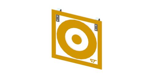 Щит для метания в цель 600х600 мм, навесной (поликарбонат) СТД-1