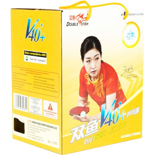 Мяч для настольного тенниса DOUBLE FISH 1* V40+1 (100 шт.) Мяч для настольного тенниса DOUBLE FISH 1* V40+1 (100 шт.)