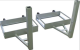 Стойки волейбольные универсальные алюминиевые 100х120 мм под противовесы SPORTWERK (SpW-AUS-8)#4