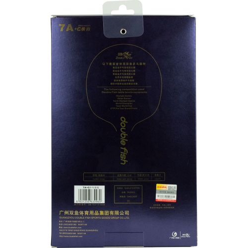 Ракетка для настольного тенниса DOUBLE FISH 7A+C (коническая ручка) ITTF Approved#6 Ракетка для настольного тенниса DOUBLE FISH 7A+C (коническая ручка) ITTF Approved#6