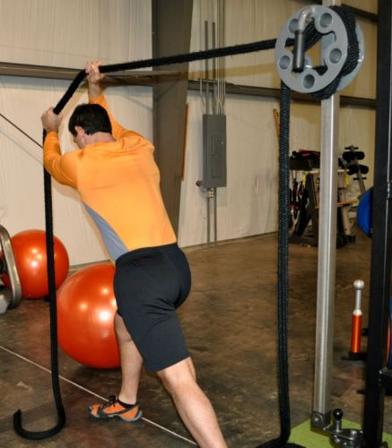 Тренажёр для канатов "Барабан" c регулировочной стойкой#4