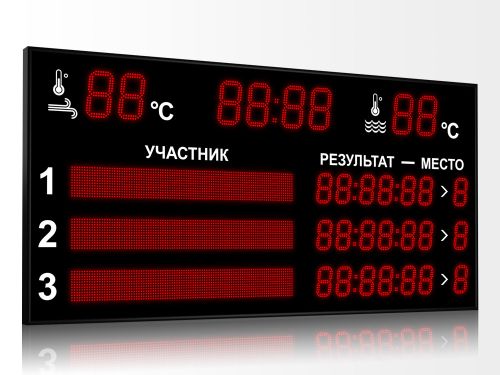 Табло для плавания 2100x1050 мм