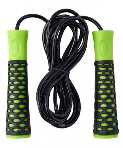 Скакалка BASEFIT RP-103 PVC 3,05 м (черный/зеленый)#3 Скакалка BASEFIT RP-103 PVC 3,05 м (черный/зеленый)#3