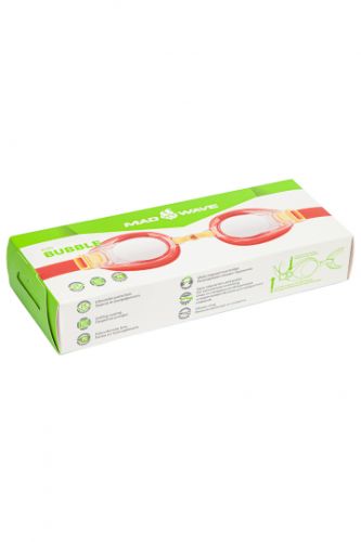 Очки для плавания детские MADWAVE Bubble kids (красный)#4