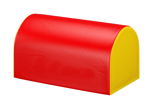 Мягкий модуль "Маленький высокий полуцилиндр" 70х39х37 см