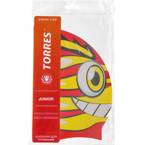 Шапочка для плавания детская TORRES Junior SW-12206RD (силикон)#2