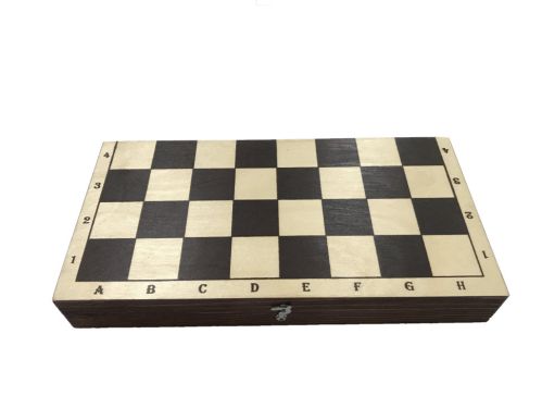 Шахматы обиходные лакированные 29 см (с темной доской)#2