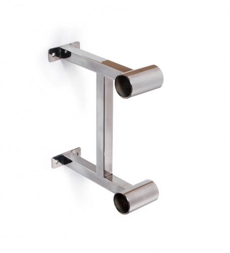 Кронштейн для хореографического (балетного) станка настенный двухрядный (нержавеющая сталь) Кронштейн для хореографического (балетного) станка настенный двухрядный (нержавеющая сталь)