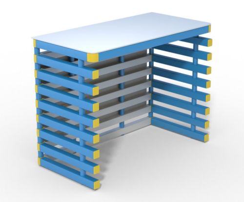 Стол тренера для бассейна 1200х600х800 мм