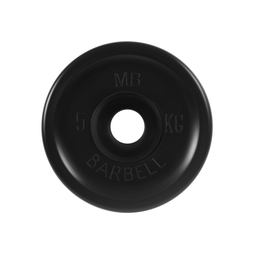 Диск обрезиненный евро-классик 5кг, d=51мм (черный) MB Barbell MB-PltBE-5 Диск обрезиненный евро-классик 5кг, d=51мм (черный) MB Barbell MB-PltBE-5