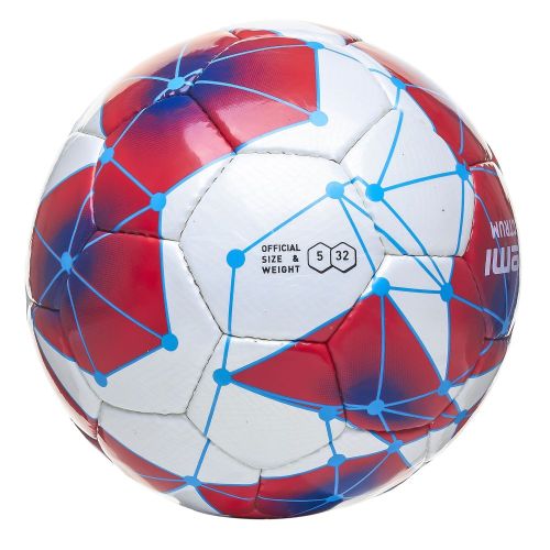 Мяч футбольный ATEMI SPECTRUM №5 (ПУ) бело-сине-красный#3