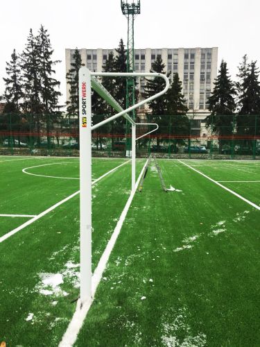 Ворота футбольные 7,32х2,44 м алюминиевые 100х120 мм стационарные SPORTWERK (SpW-AG-732-2P)#7