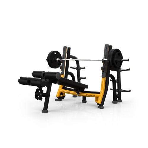 Олимпийская скамья с отрицательным наклоном с доводчиком MAGNUM MATRIX MG-A680 Олимпийская скамья с отрицательным наклоном с доводчиком MAGNUM MATRIX MG-A680