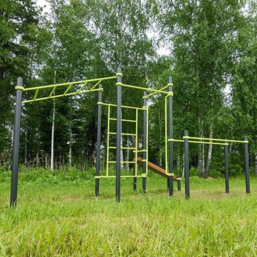 Воркаут (рукоход, швед. стенка, 2 переклад., переклад. верт., накл. скамья, брусья) ZAVODSPORTA W237#3