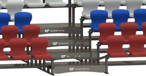 Трибуна сборно-разборная 5-ти рядная на 490 мест СТ-428#2 Трибуна сборно-разборная 5-ти рядная на 490 мест СТ-428#2