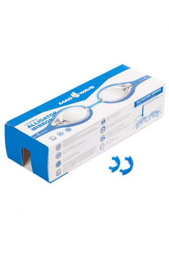 Очки для плавания MADWAVE Alligator mirror (синий)#4 Очки для плавания MADWAVE Alligator mirror (синий)#4