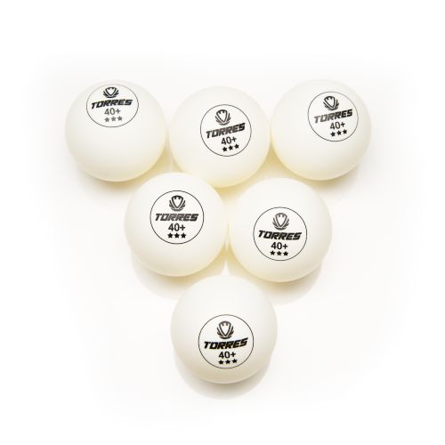 Мяч для настольного тенниса TORRES Profi 3* (6 шт.) белый#8