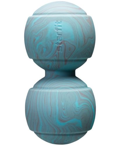 Мяч для МФР двойной STARFIT RB-107 12,5х6,3 см (голубой/серый)