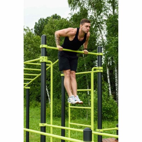 Воркаут (рукоход, швед. стенка, 2 переклад., переклад. верт., накл. скамья, брусья) ZAVODSPORTA W237#8