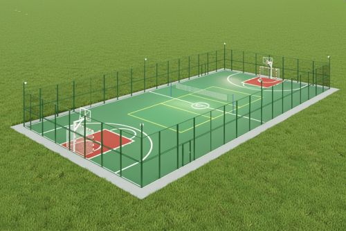 Универсальная спортивная площадка 20х40 м