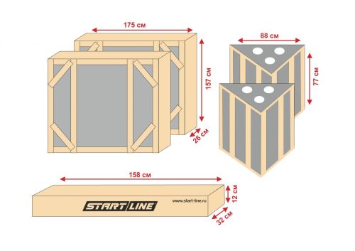 Теннисный стол START LINE City Power Outdoor (с сеткой)#5 Теннисный стол START LINE City Power Outdoor (с сеткой)#5