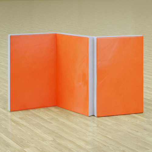 Мат гимнастический складной 2х3х0,1м  СТАНДАРТ (тент, антислип, 3 сложения) МС100-29