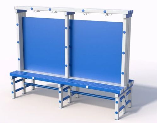 Скамья двухсторонняя 2000х494х1700 мм