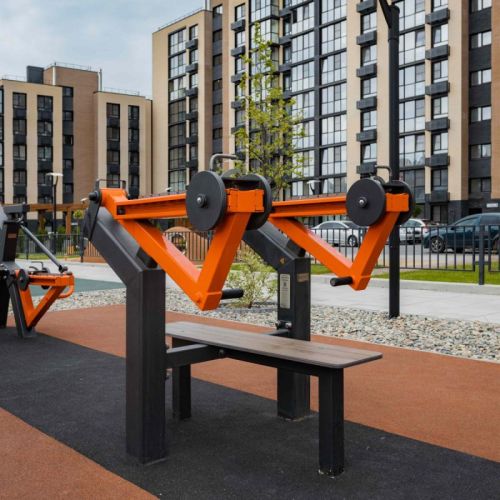 Уличный тренажер Жим лежа с переменной нагрузкой ZAVODSPORTA Power-1800#6 Уличный тренажер Жим лежа с переменной нагрузкой ZAVODSPORTA Power-1800#6