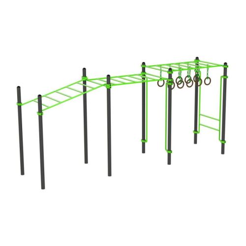 Рукоход с изменением высоты с подвижными кольцами (разноуровневый) ZAVODSPORTA W258 GTO#2 Рукоход с изменением высоты с подвижными кольцами (разноуровневый) ZAVODSPORTA W258 GTO#2