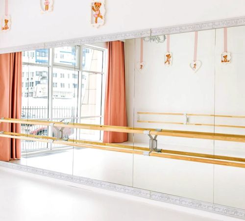 Хореографический (балетный) станок настенный двухрядный 2000 мм (нержавеющая сталь)#2 Хореографический (балетный) станок настенный двухрядный 2000 мм (нержавеющая сталь)#2