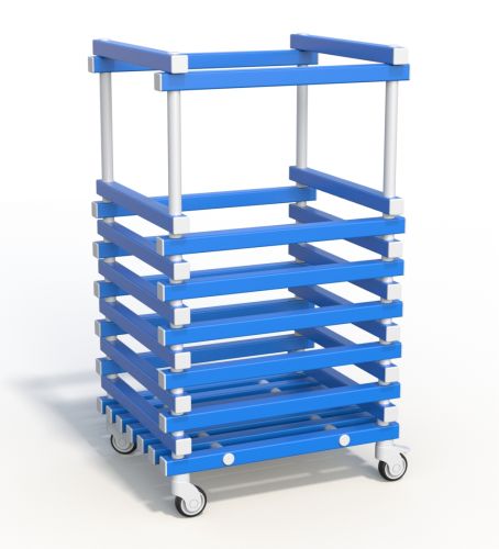 Корзина для хранения акваинвентаря 600х600х1000 мм (без колес)#3