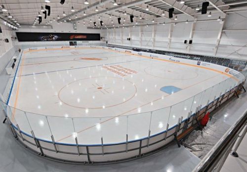 Хоккейный борт с малозаметными стойками (одинарный)#3