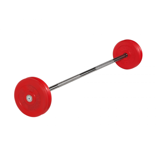 Штанга неразборная 25кг цветная MB Barbell MB-BarMW-C25