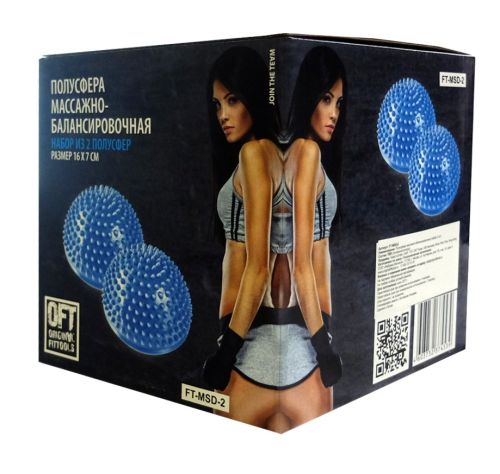 Полусфера массажно-балансировочная Original FitTools FT-MSD-2RD (красный)#3 Полусфера массажно-балансировочная Original FitTools FT-MSD-2RD (красный)#3