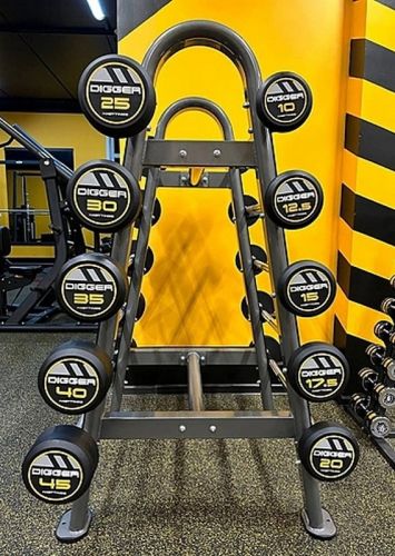 Комплект прямых фиксированных обрезиненных штанг (5 шт от 25 до 45 кг) HASTTINGS Digger HD51G2A-25-45#2 Комплект прямых фиксированных обрезиненных штанг (5 шт от 25 до 45 кг) HASTTINGS Digger HD51G2A-25-45#2