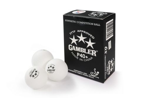 Мяч для настольного тенниса GAMBLER P40+ BALL (6 шт.) Мяч для настольного тенниса GAMBLER P40+ BALL (6 шт.)