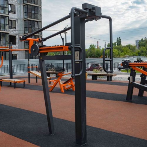 Уличный тренажер Сведение рук стоя с переменной нагрузкой ZAVODSPORTA Power-1802#2 Уличный тренажер Сведение рук стоя с переменной нагрузкой ZAVODSPORTA Power-1802#2